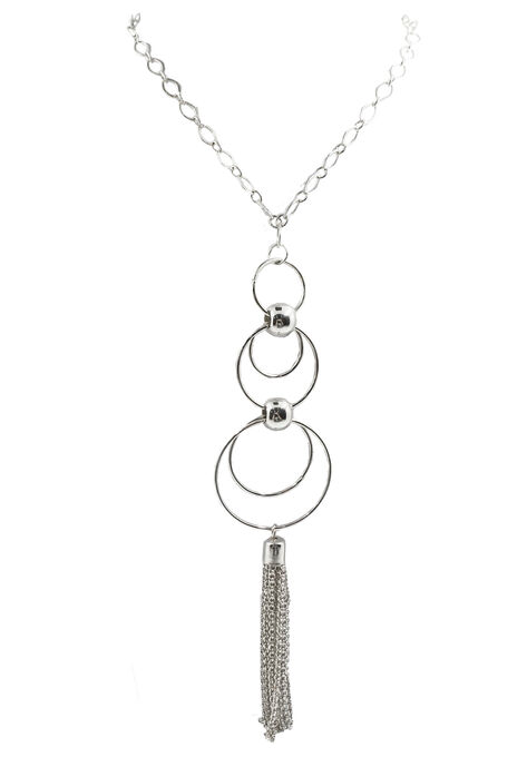 Chain Tassel Pendant Necklace, , alternate image number null