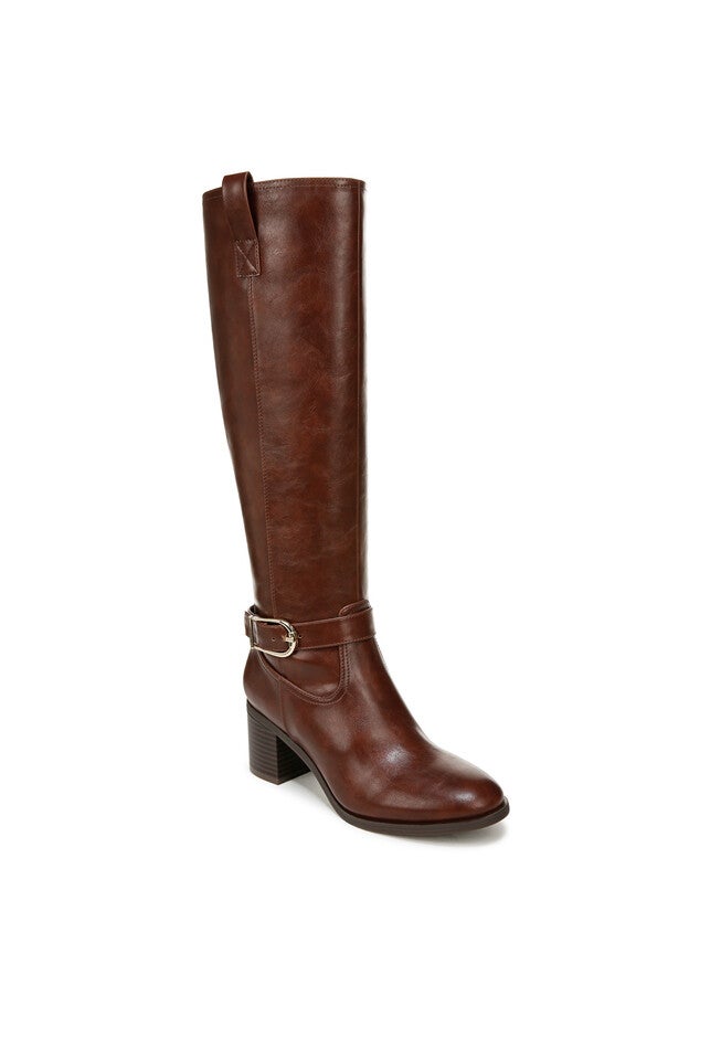 Legend Tall Wide Calf Boot, CHESTNUT FAUX LEATHER, hi-res image number null