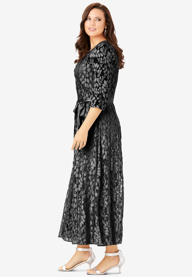 Stretch Lace Gown, , alternate image number null
