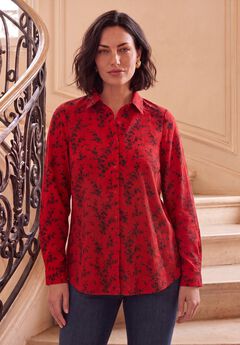 Plus Size Collared Shirts