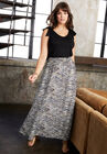 Georgette Ankle Skirt, NEUTRAL ZEBRA, hi-res image number null
