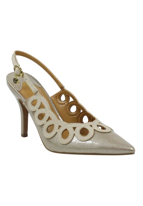 Reghina Slingback, TAUPE PATENT GROSGRAIN, hi-res image number null