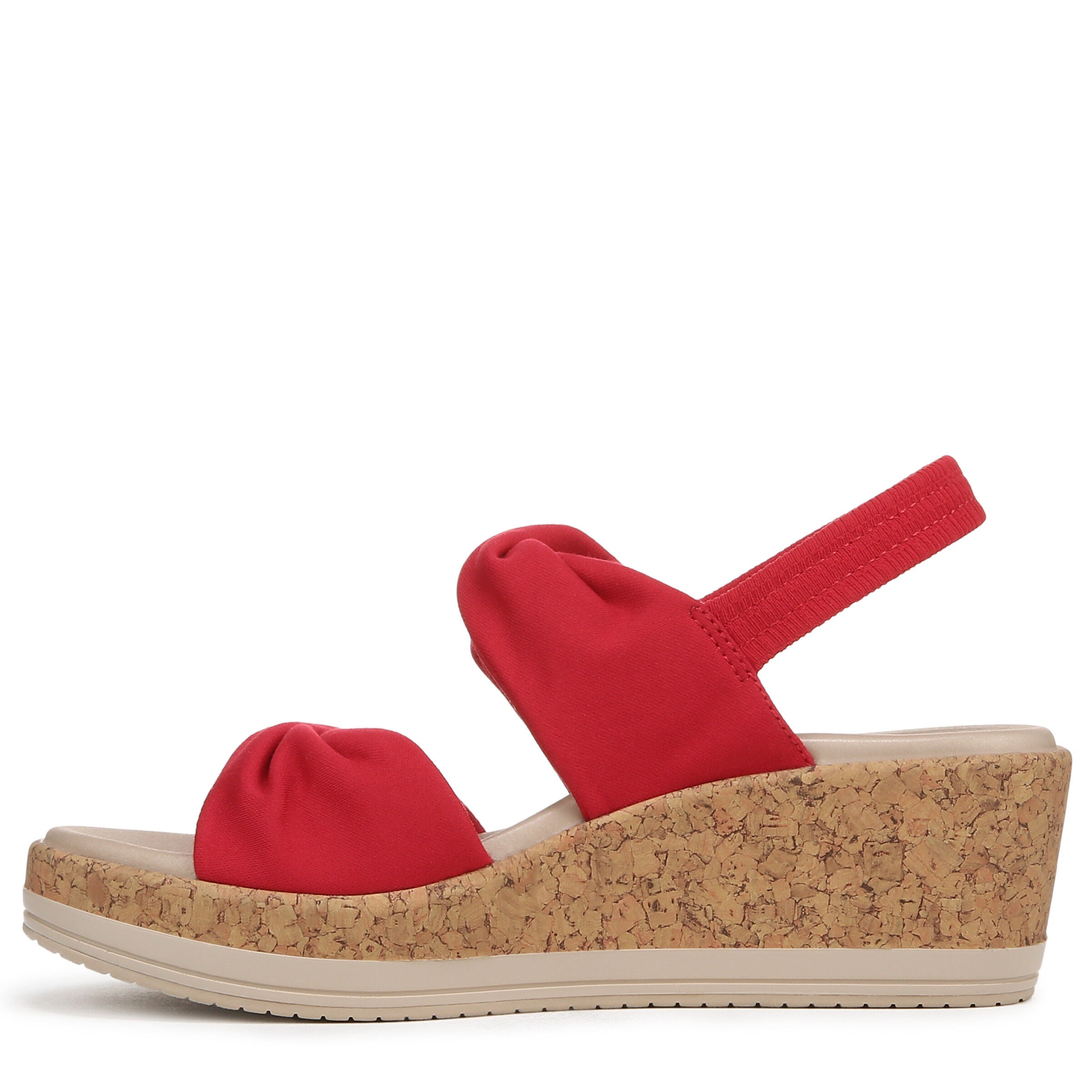 Riley Slingback Wedge Sandal, FIRE RED, alternate image number 5