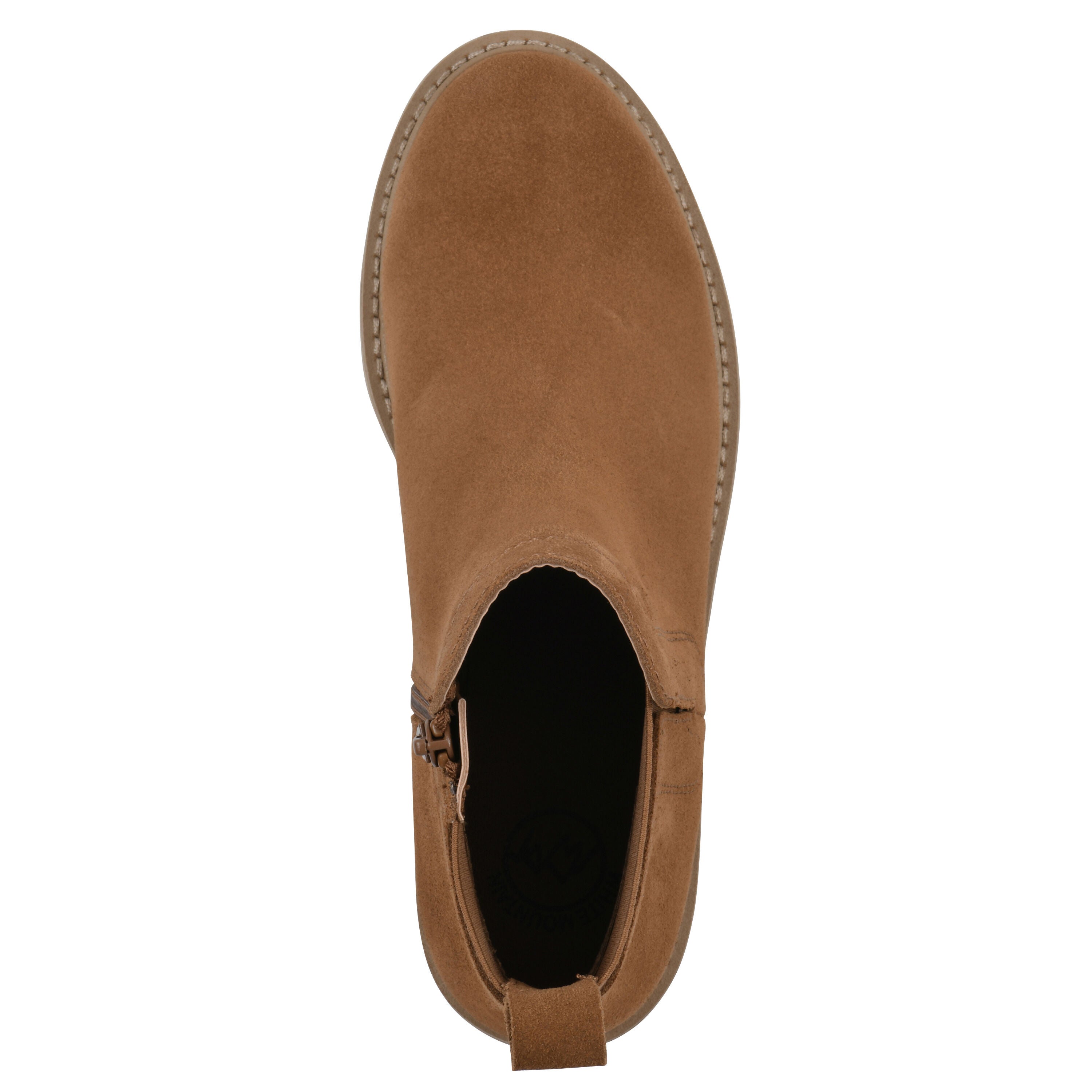 Glassie Lug Sole Chelsea Bootie, WHISKEY SUEDE, alternate image number 4