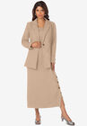 Side Button Jacket Dress, NEW KHAKI, hi-res image number null