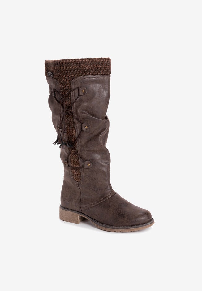 Bianca Water Resistant Knee High Boot, BROWN, hi-res image number null
