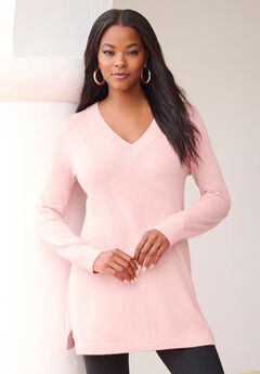 Plus Size CashMORE V-Neck Sweater