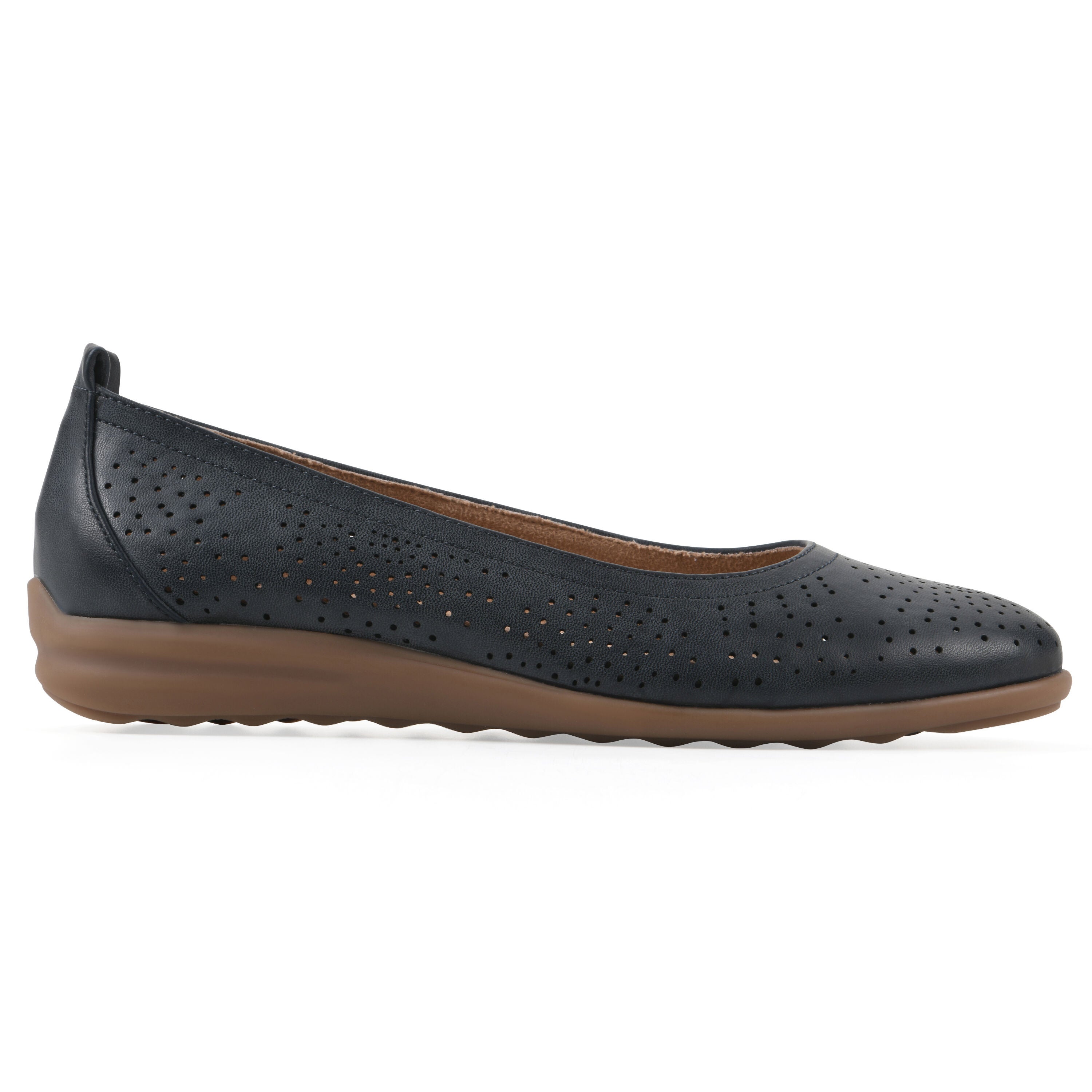 Cortney Ballet Flat, NAVY SMOOTH, alternate image number 2