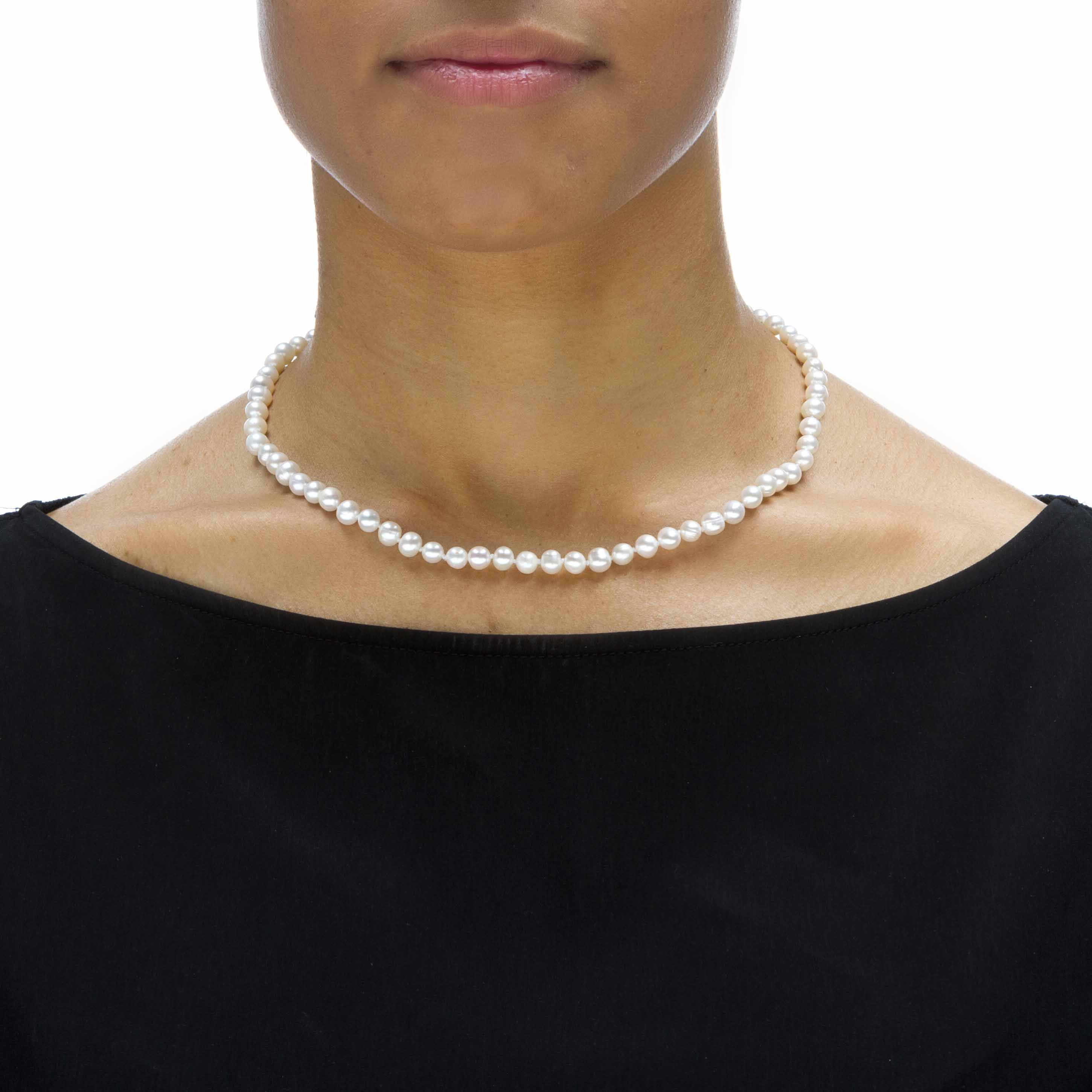 3 Piece Cultured Freshwater Pearl Necklace Bracelet and Earrings Set .925 Silver, WHITE, alternate image number 3