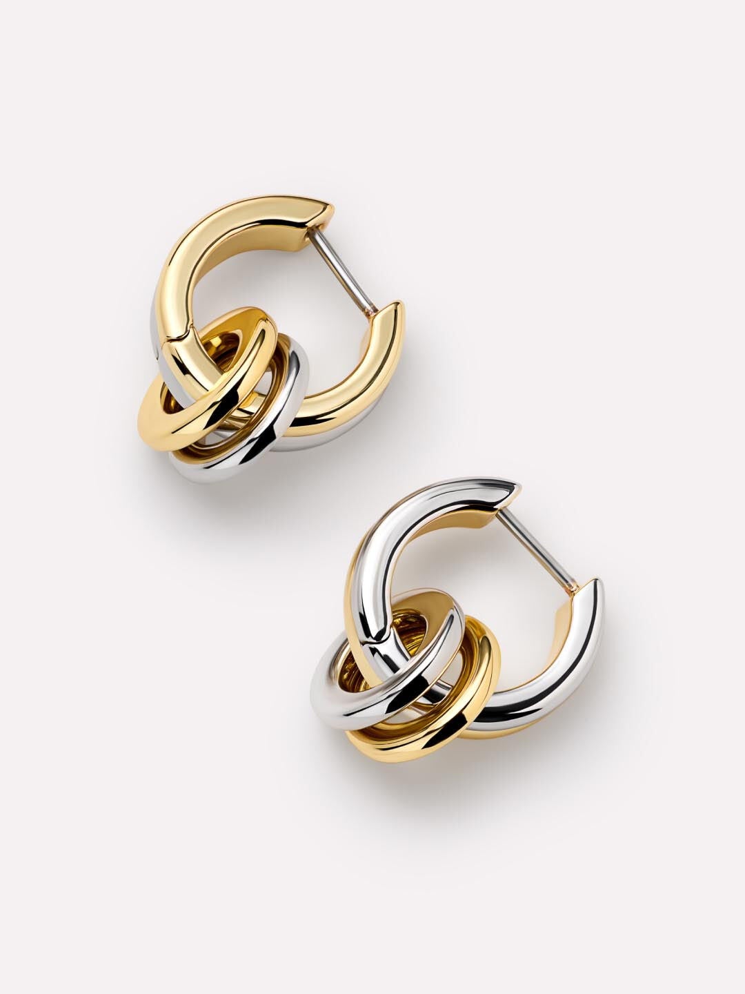 Huggie Earrings - Asher Drop, GOLD, alternate image number 5