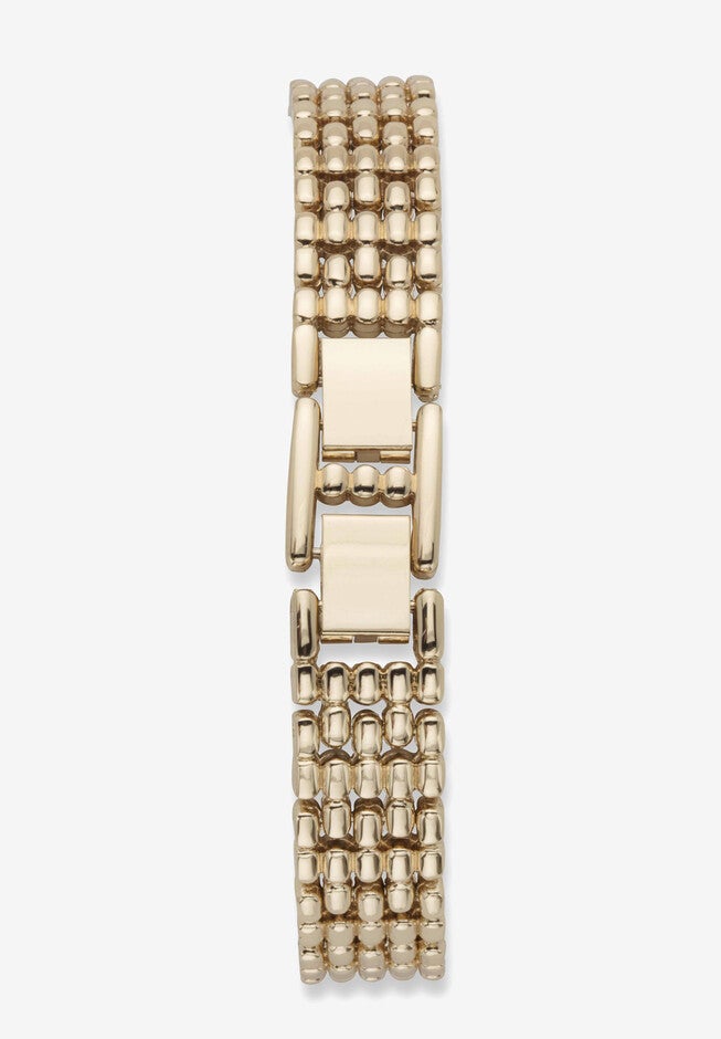 Goldtone Adrienne Vittadini Crystal Fashion Bracelet Watch, 7 inches, , on-hover image number null