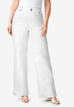 Plus Size Classic Stretch Wide Leg Jean