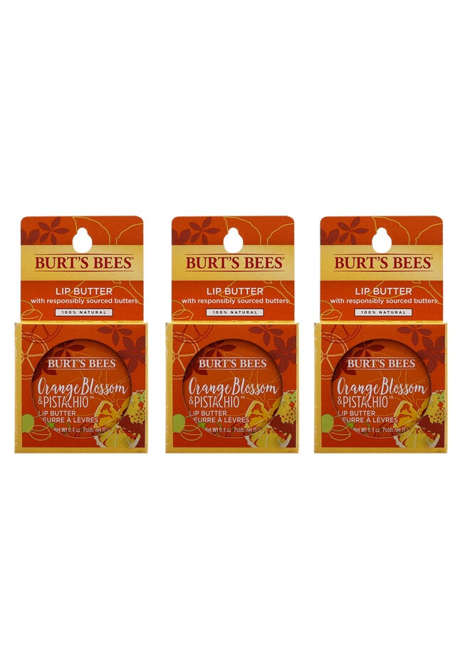 Orange Blossom And Pistachio Lip Butter - Pack Of 3 -0.4 Oz Lip Balm, O, hi-res image number null