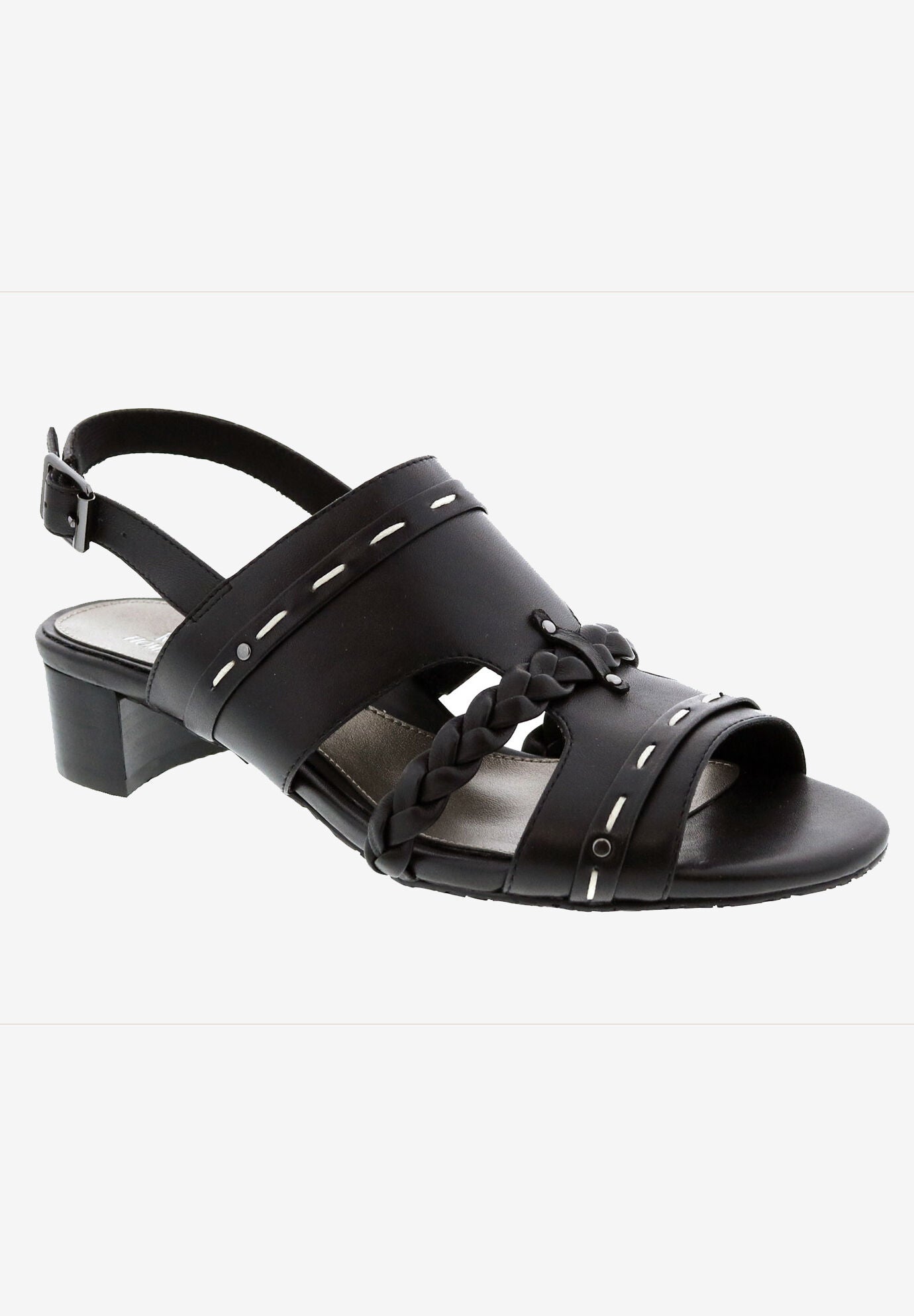 Vacay Slingback, BLACK LEATHER, hi-res image number 0