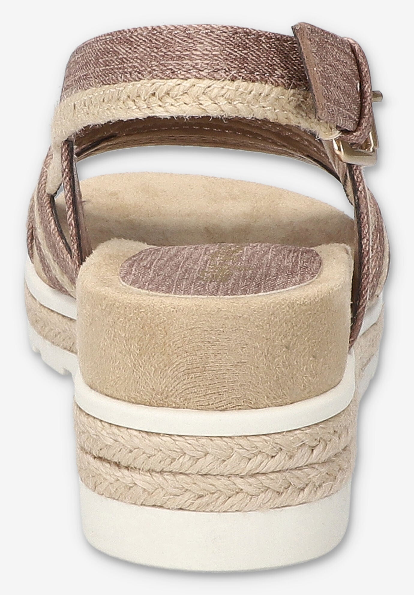 Mel Wedge Sandal, LIGHT BROWN, alternate image number 3