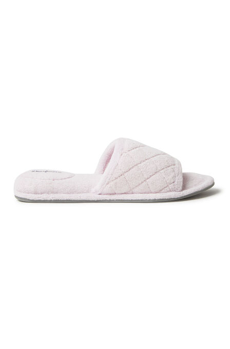 Beatrice Quilted Terry Slide Slipper, , on-hover image number null