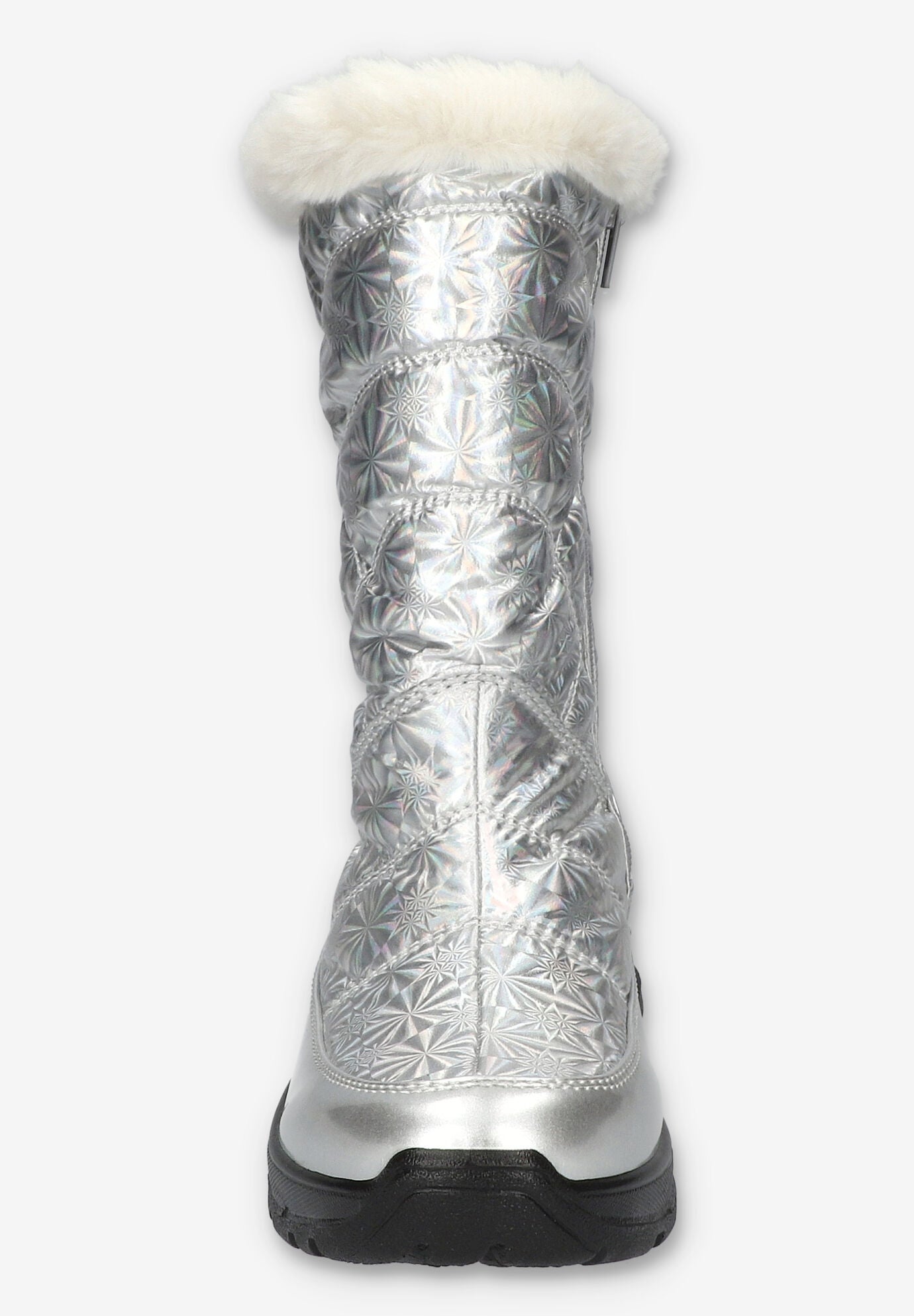 Cuddle Waterproof Boot, SILVER PATENT, alternate image number 3