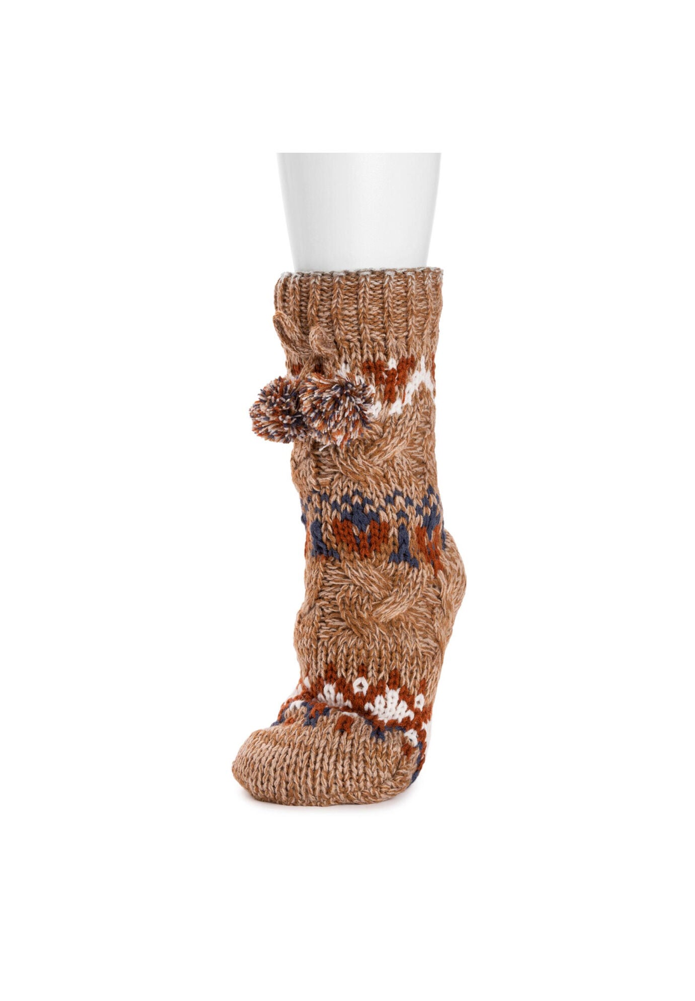 Cozy MUK LUKS Women s Chunky Cabin Socks Aubergine Catherines