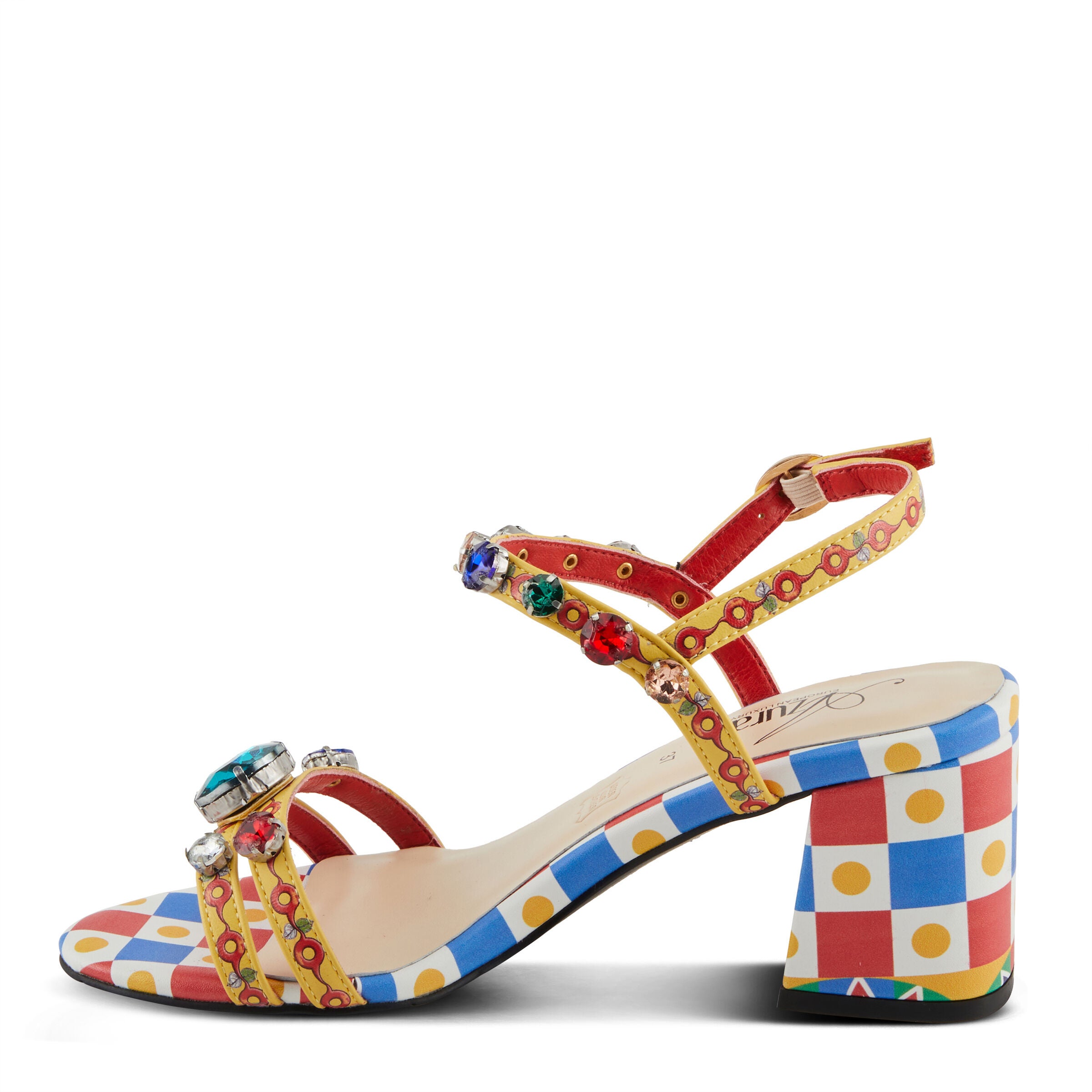 Fabfash Sandal, YELLOW MULTI, alternate image number 2