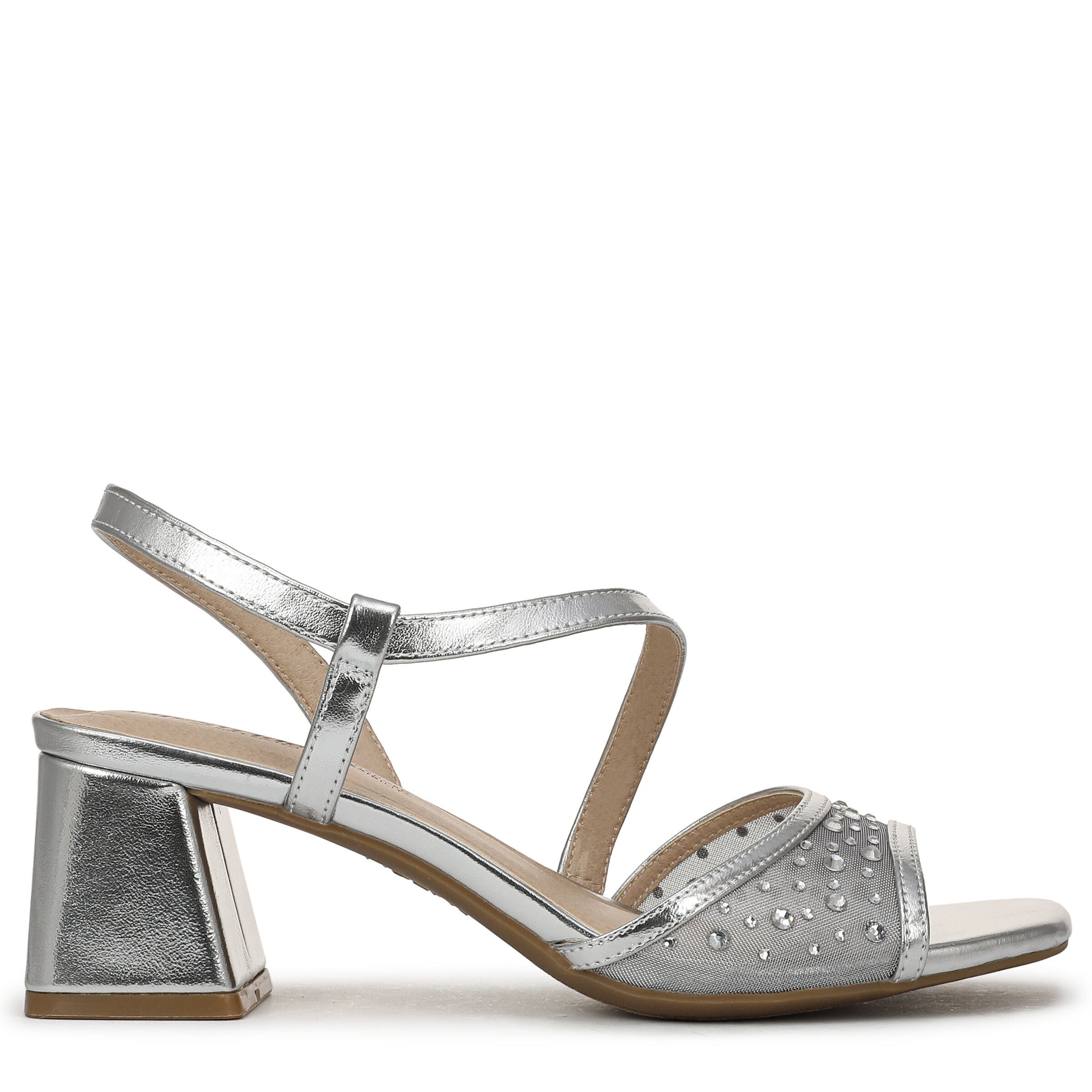 Cheyenne Slingback Sandal, SILVER, alternate image number 3