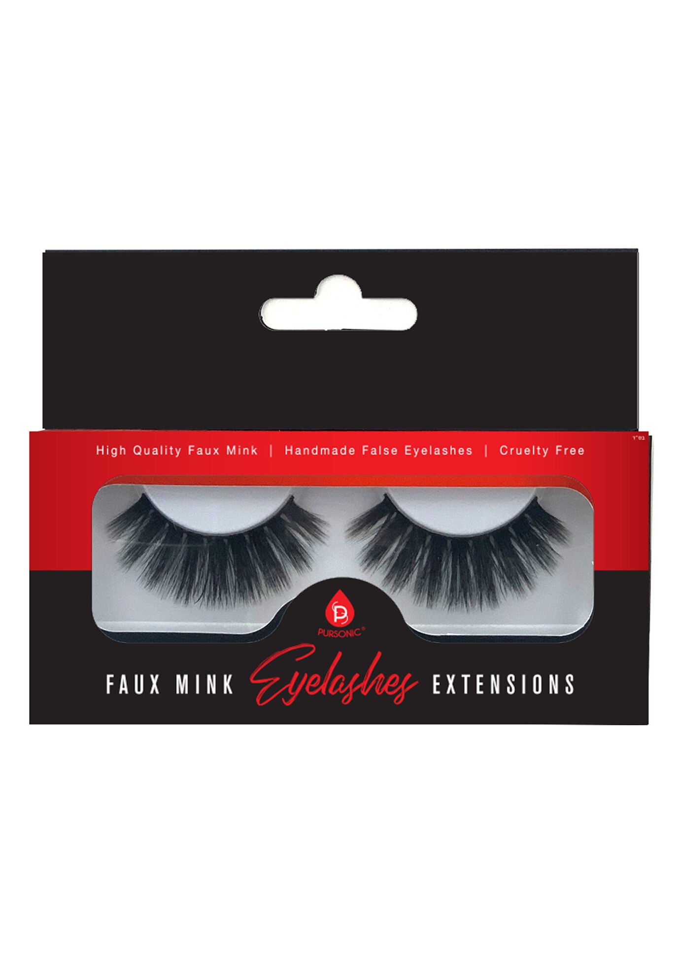 Faux Mink Style False Eyelashe Extensions, 1 PAIR, hi-res image number 0