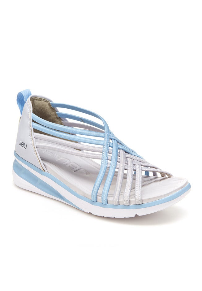Barb Vegan Water Ready Sandals, PALE GREY LIGHT BLUE, hi-res image number null