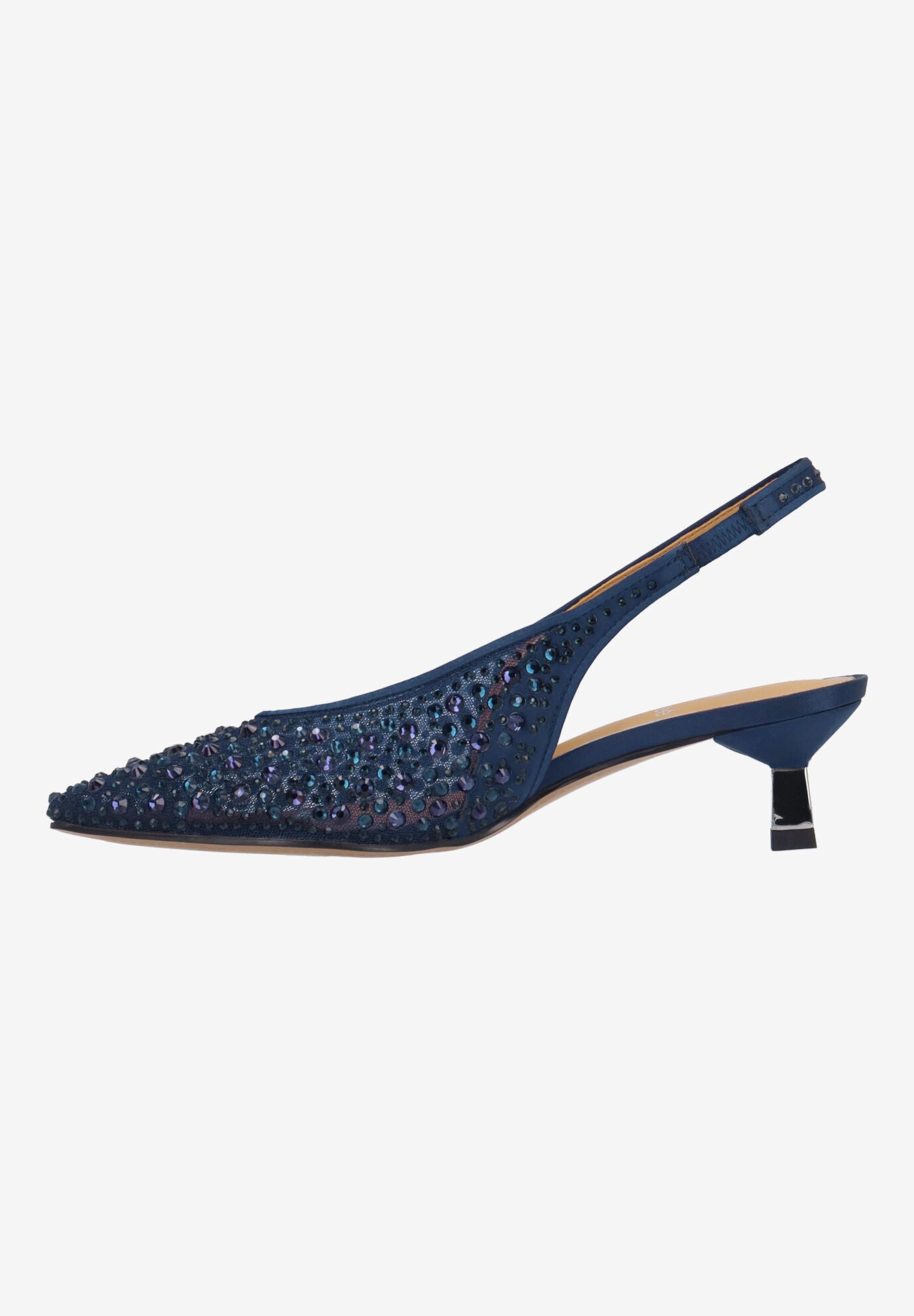 Tressa SlingbackPump, NAVY, alternate image number 4