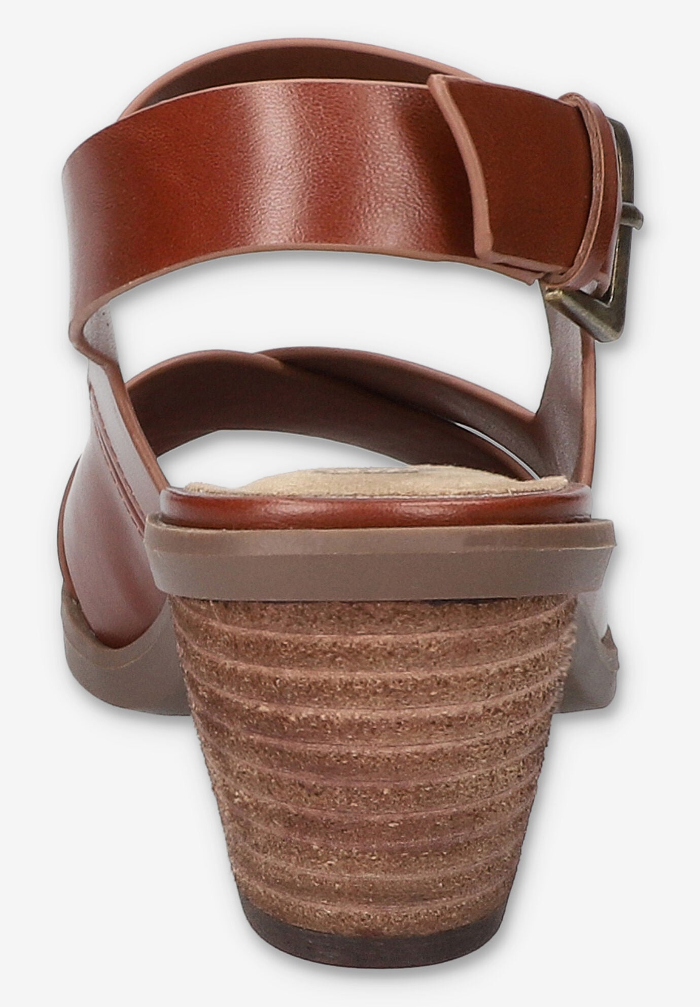 Cameron Block Heel Sandal, DARK TAN, alternate image number 3