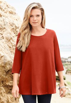 Ultimate Three Quarter Sleeve Swing Tee