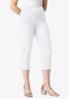 Plus Size Comfort Stretch Capri Jean