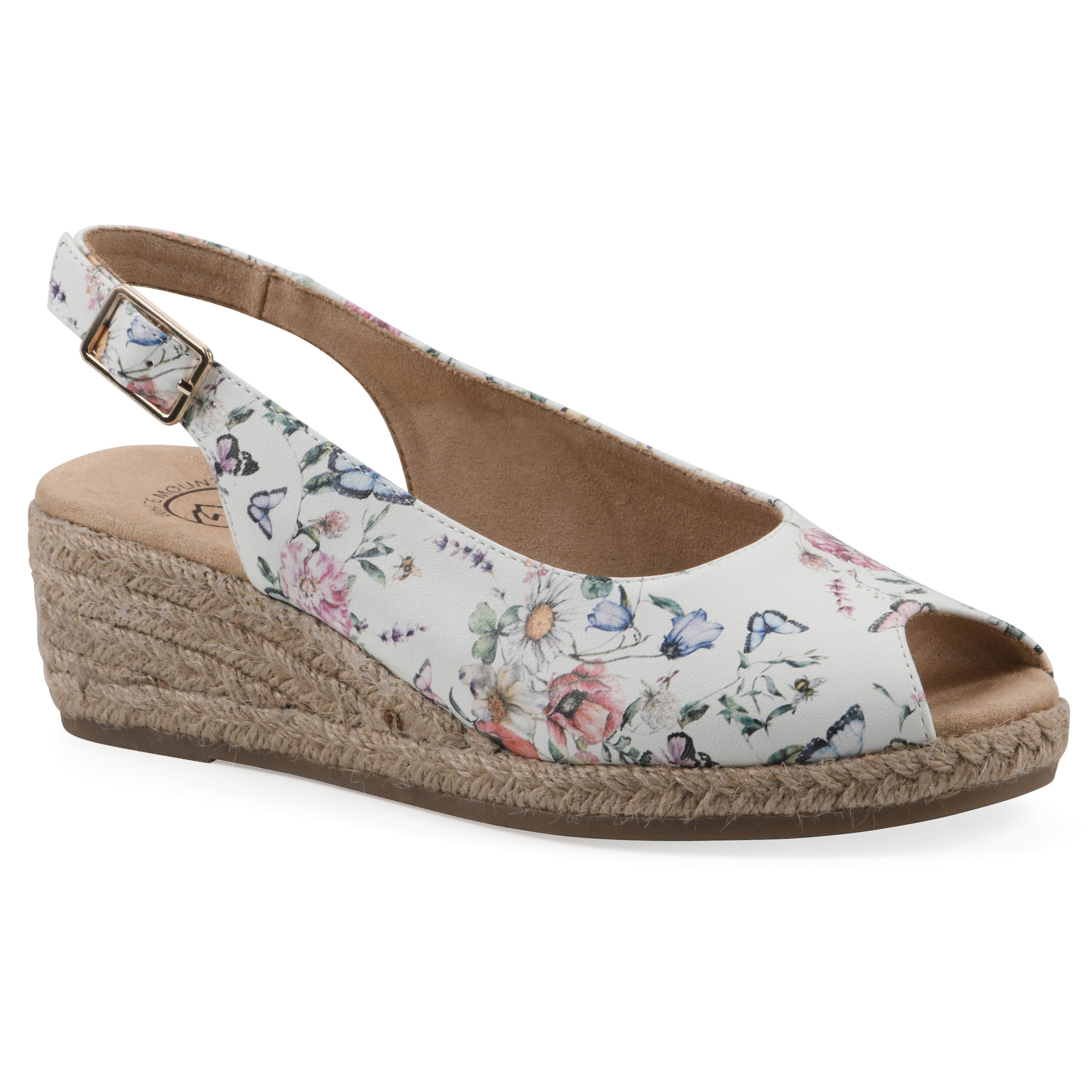 Maize Espadrille Wedge Sandal, WHITE BUTTERFLY, hi-res image number 0