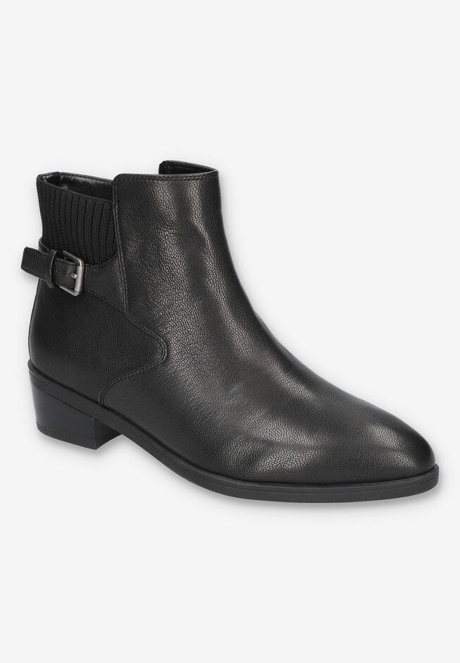 Dora Bootie, BLACK LEATHER, hi-res image number null