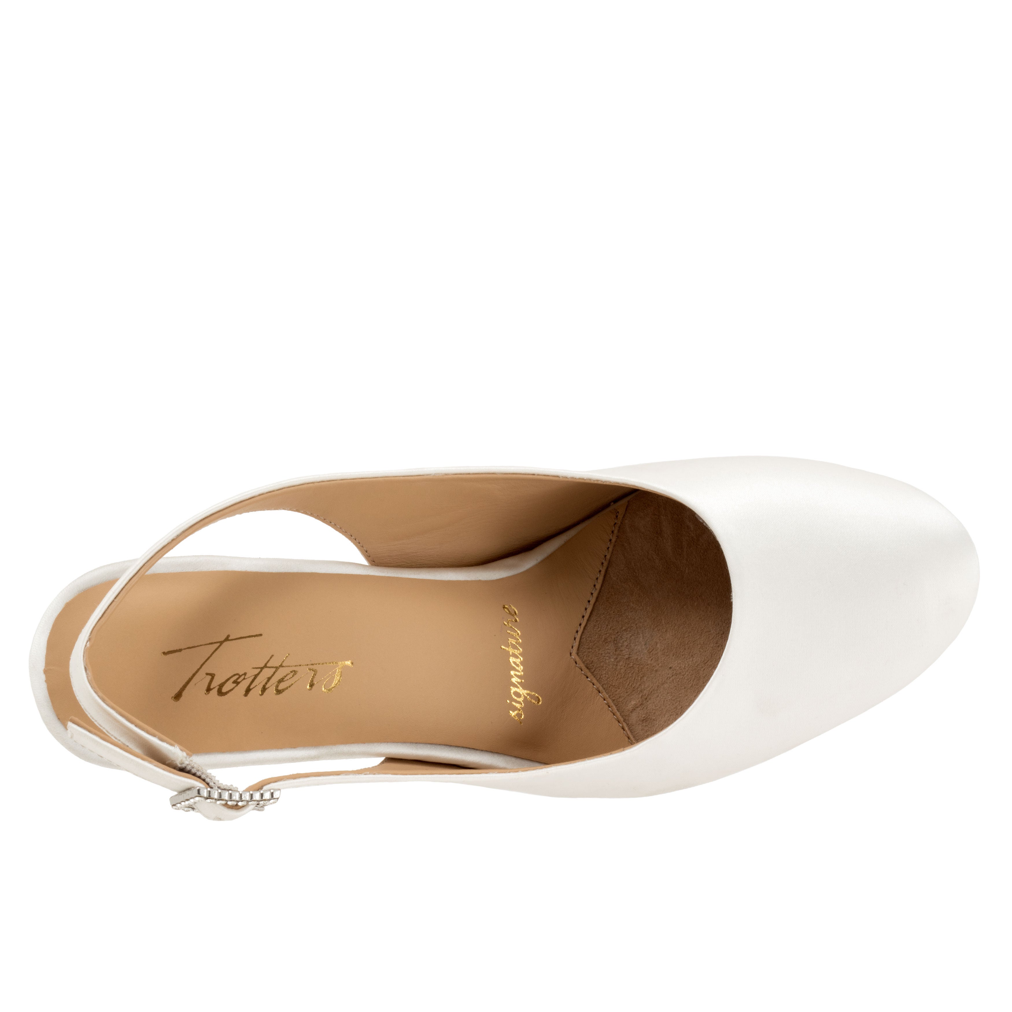 Lexi Bridal Pump, WHITE SATIN, alternate image number 3