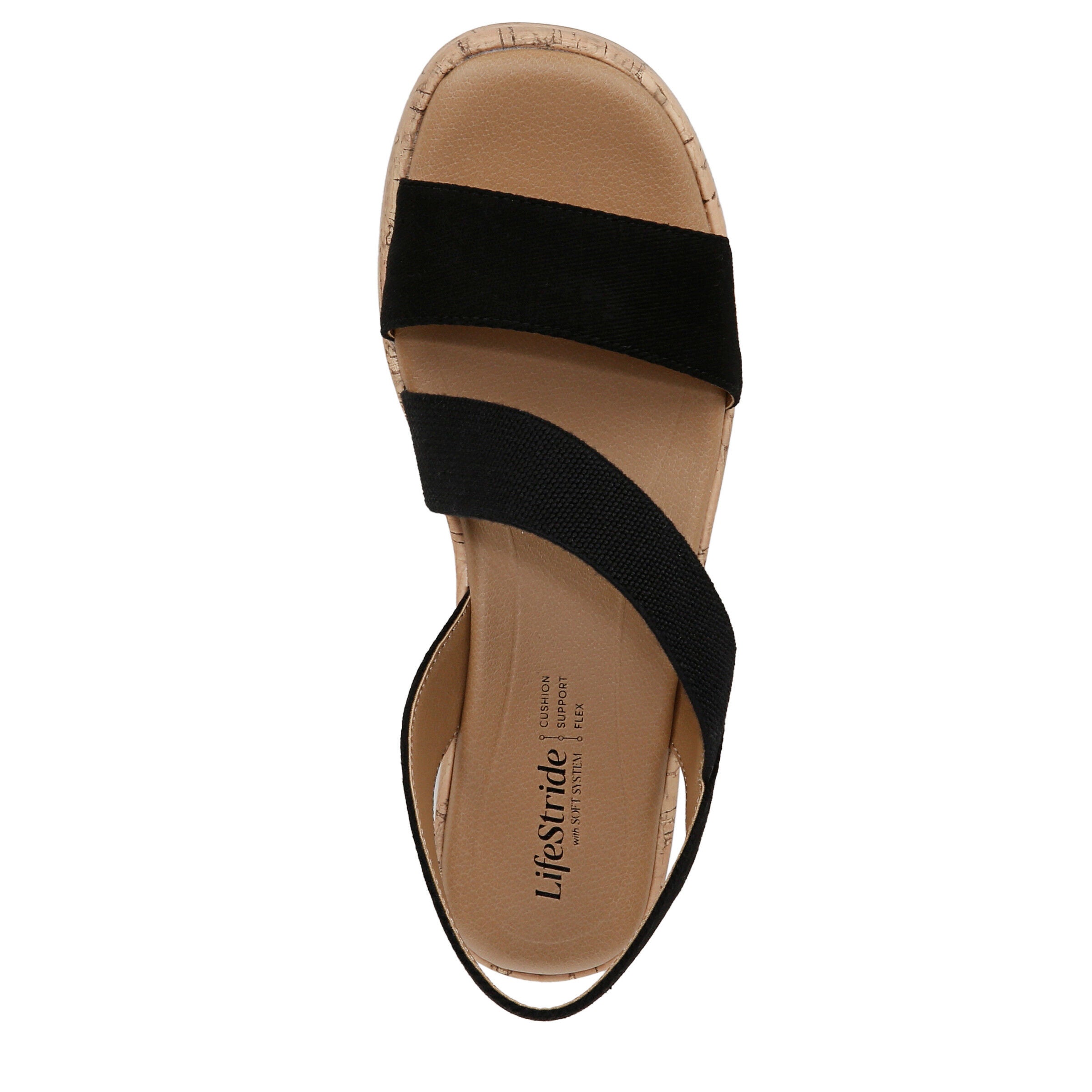 Odette Strappy Wedge Sandal, BLACK, alternate image number 6