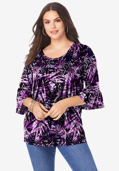 Plus Size Cotton Ultimate Bell Sleeve Tee