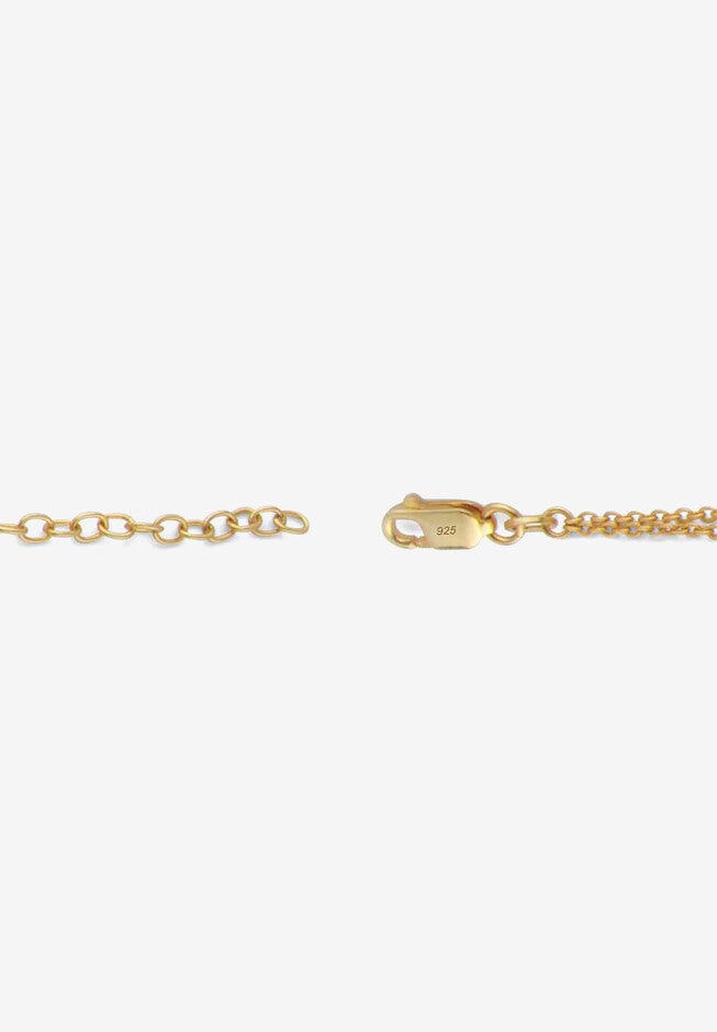 1.85 Cttw. Princess-Cut Cubic Zirconia Gold-Plated Silver Ankle Bracelet 11 inches Jewelry, , on-hover image number 1