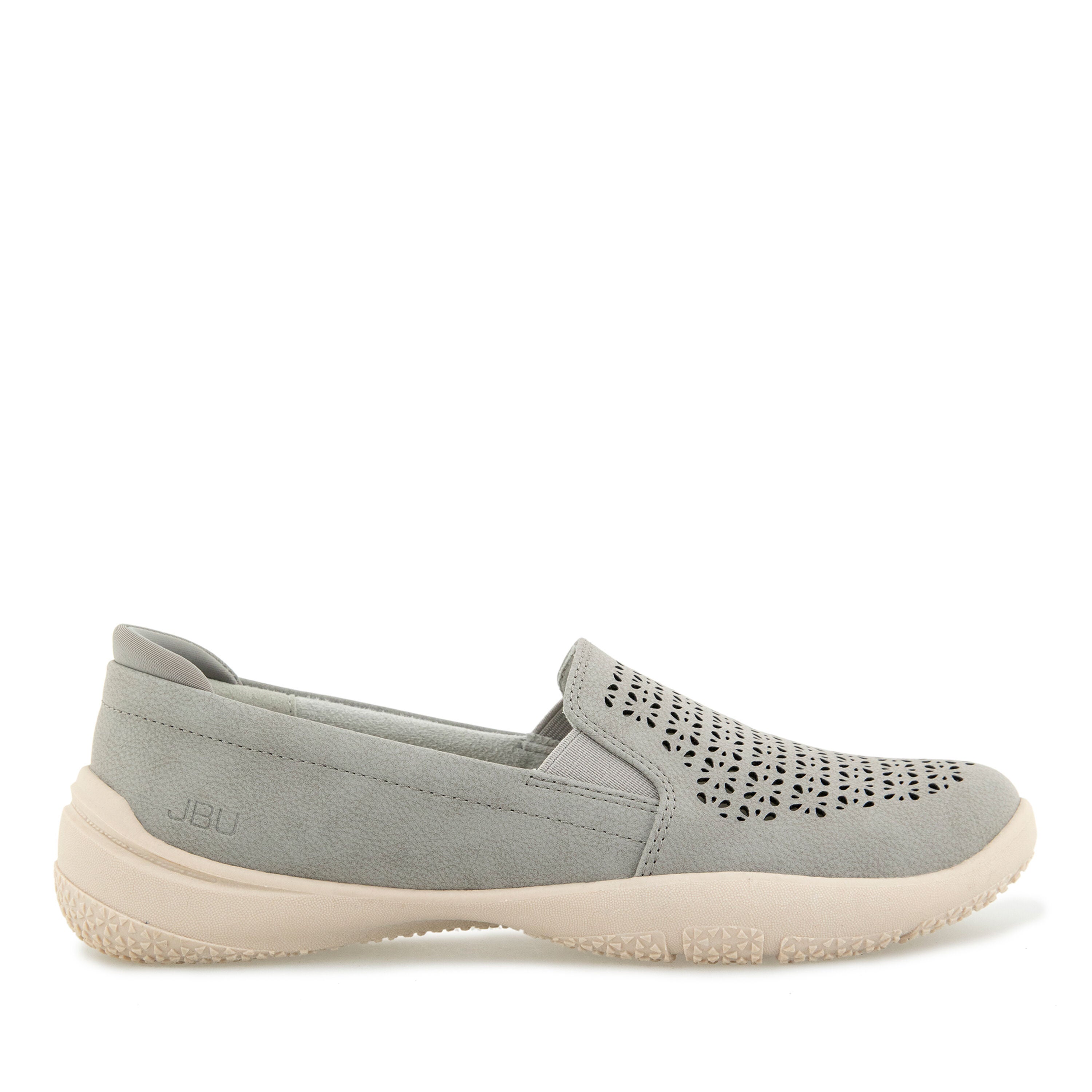 Fabian Slip-On Flat, GREY, alternate image number 2