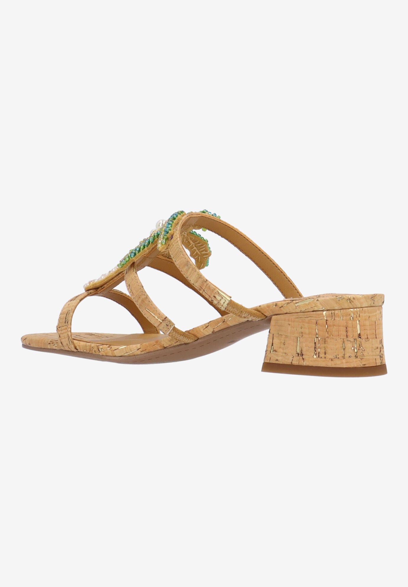 Palmeto Slip-On Sandal, NATURAL GOLD, alternate image number 5