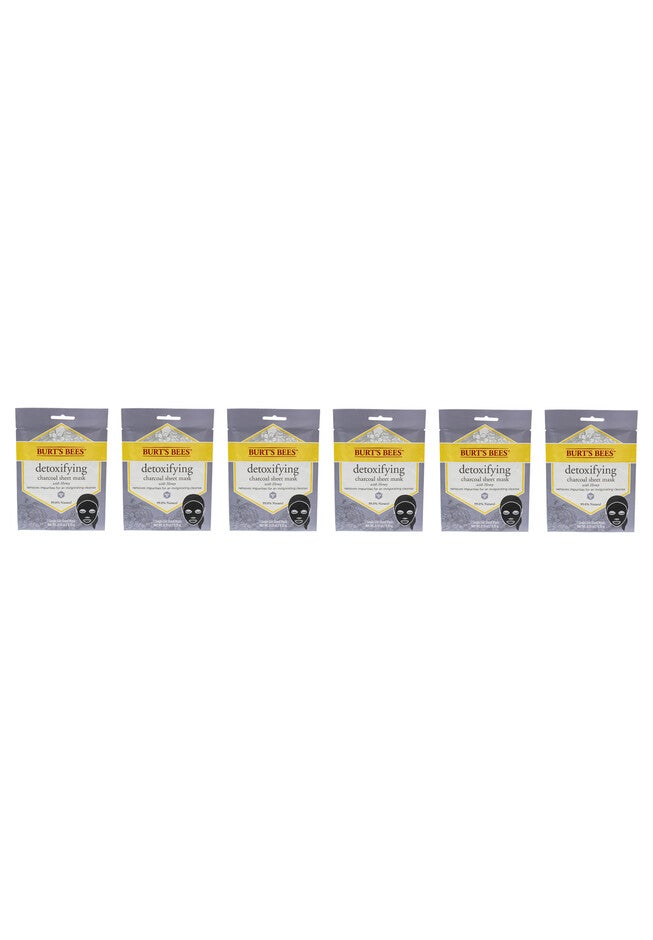 Detoxifying Charcoal Sheet Mask - Pack Of 6 -0.33 Oz Mask, O, hi-res image number 0