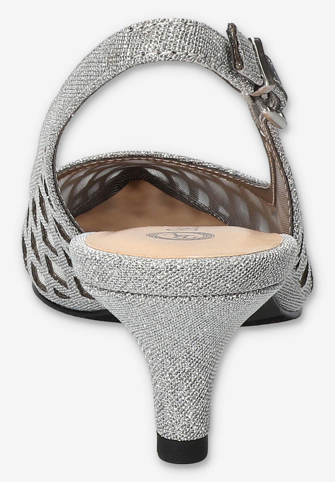 Noel Slingback Pump, SILVER GLITTER, on-hover image number 1