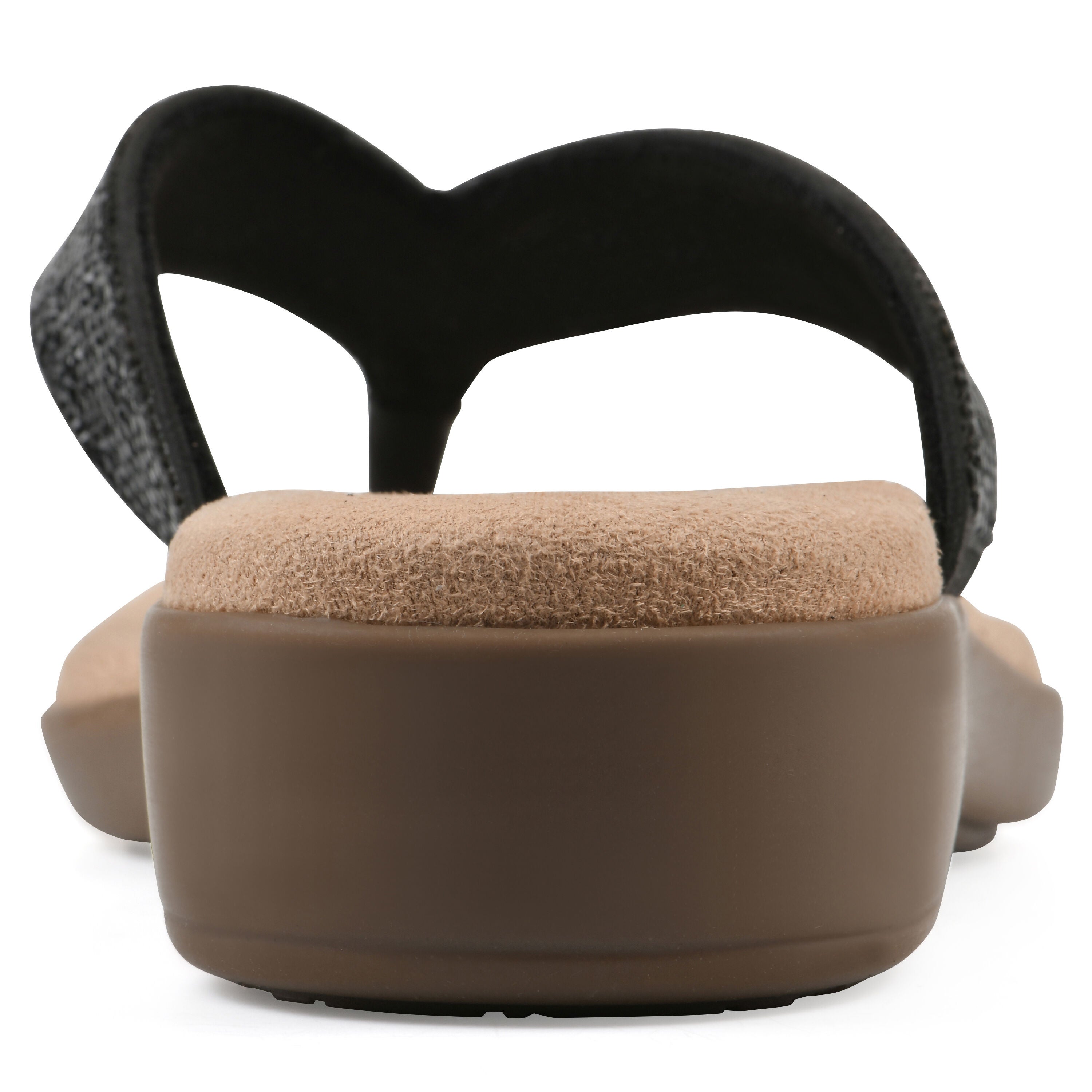 Becharm Thong Sandal, BLACK FABRIC, on-hover image number 1