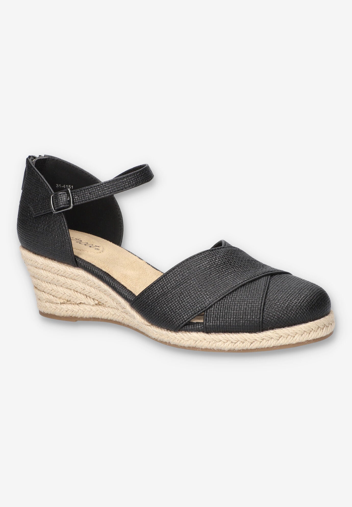 Coast Espadrille Wedge, BLACK LINEN, hi-res image number 0