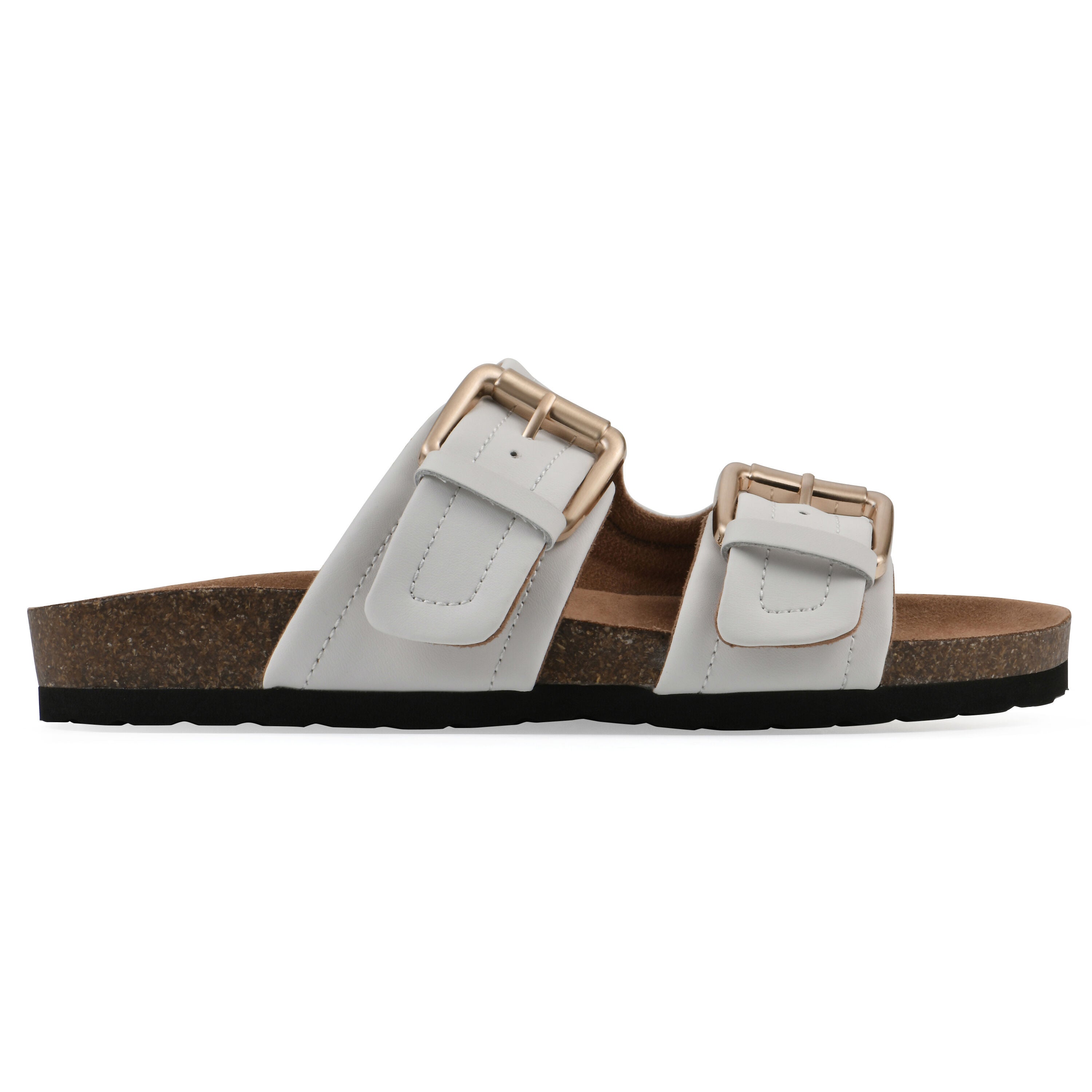 Griffon Footbeds Sandal, WHITE LEATHER, alternate image number 2