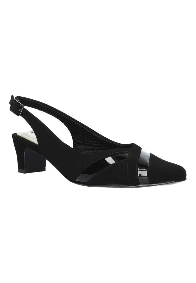 Ginny Slingback , BLACK SUEDE, hi-res image number 0