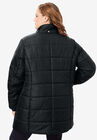 Classic-Length Puffer Jacket with Hood, , alternate image number 2