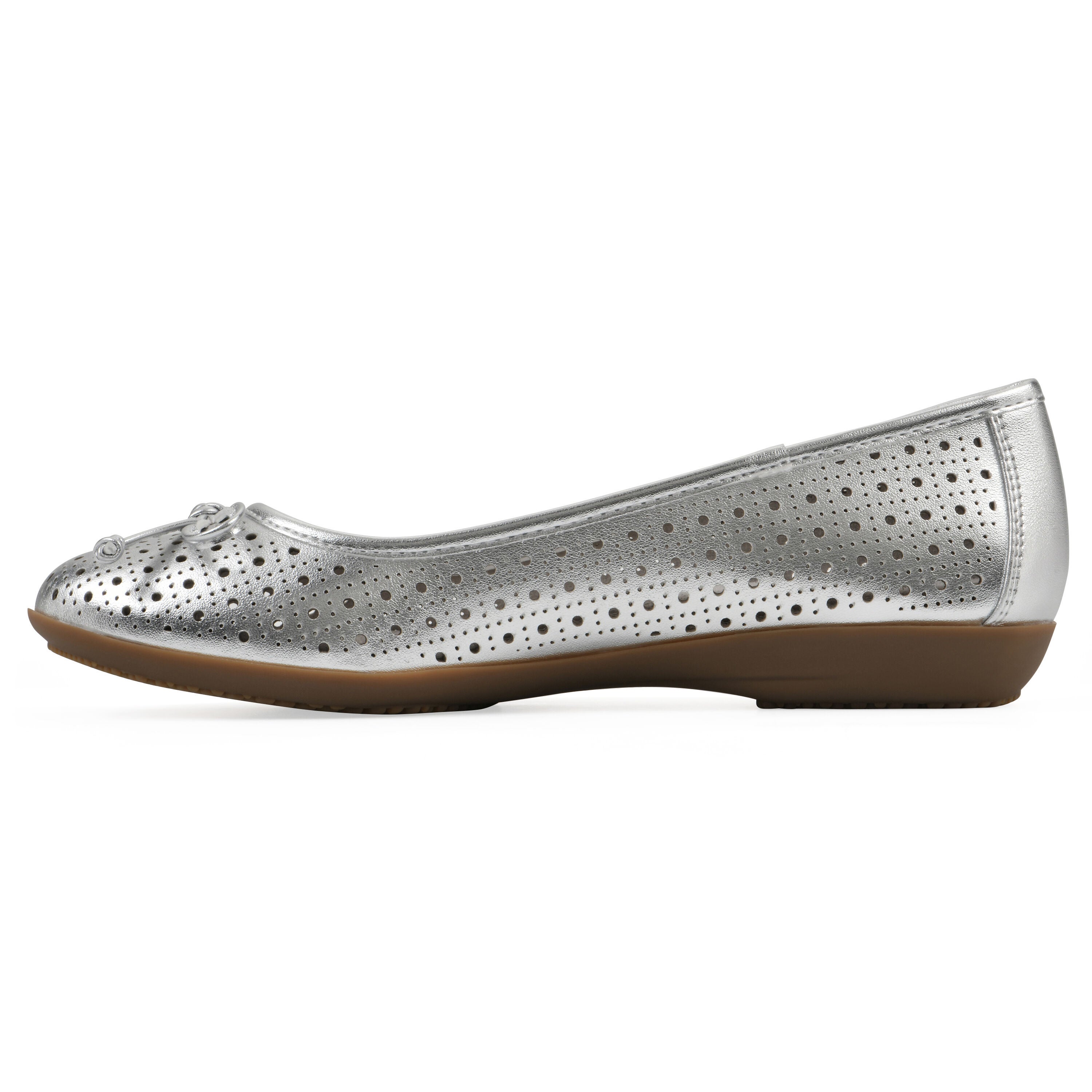 Cheryl Ballet Flat, SILVER SMOOTH, alternate image number 3
