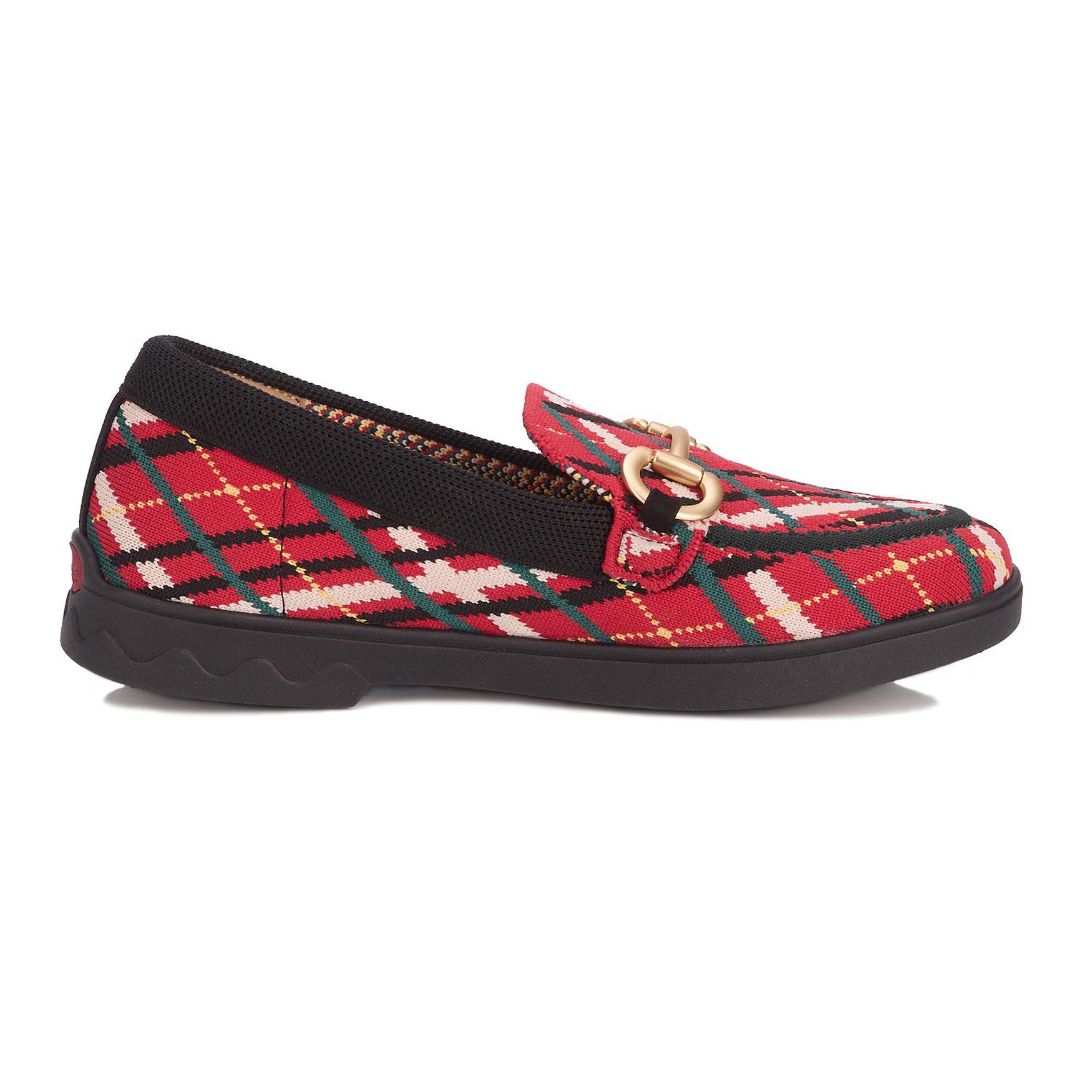 Gwyneth Stretch Knit Loafer, TARTAN PLAID, alternate image number 2