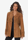 Fringe Suede Jacket, NUTMEG, hi-res image number null