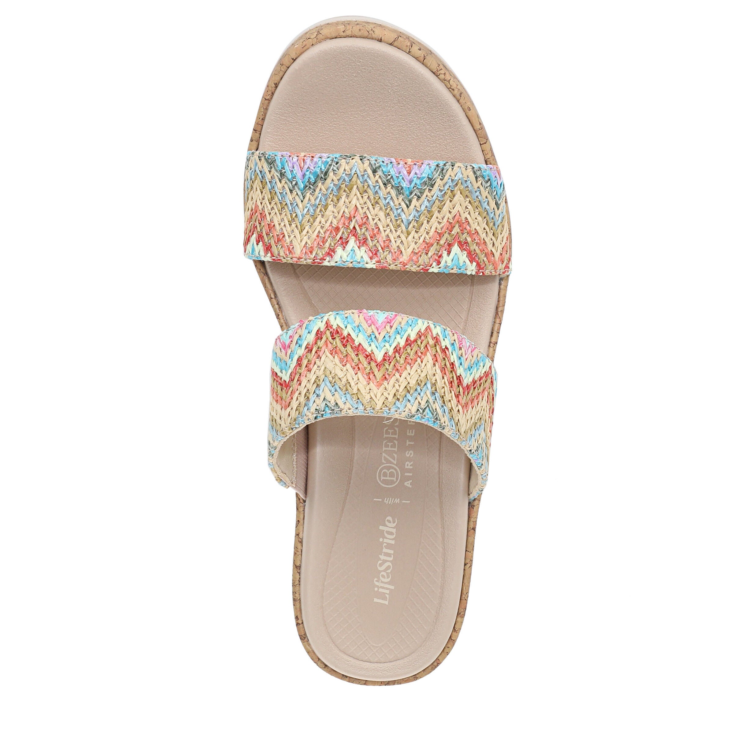 Resort Wedge Sandal, BLUE MULTI, alternate image number 6
