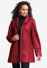 A-Line Leather Jacket, DEEP CRIMSON, hi-res image number null